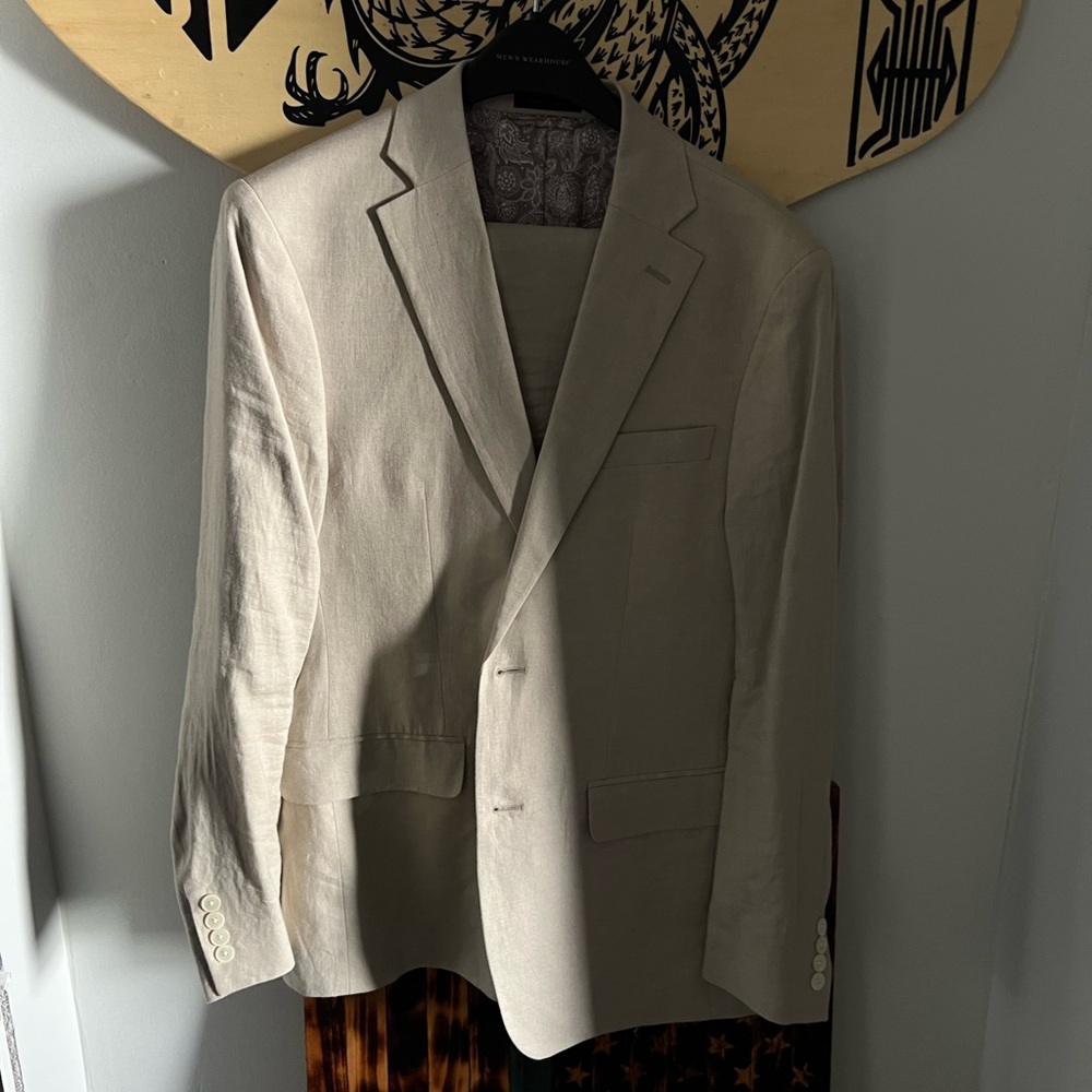 Men's Lauren by Ralph Lauren Linen Tan Suit